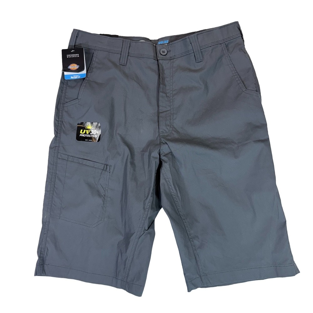 NWT Dickies SR602 Temp-iQ Cooling Utility Shorts 36 Charcoal Gray Workwear NEW